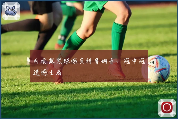白雨露黑球憾负特鲁姆普，冠中冠遗憾出局